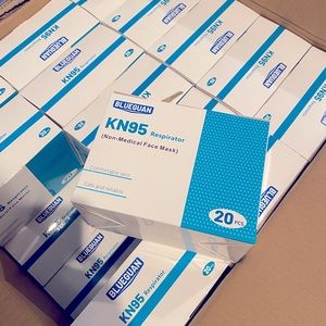 (Black) KN95 respirator (non-medical face mask) (20pcs/box)